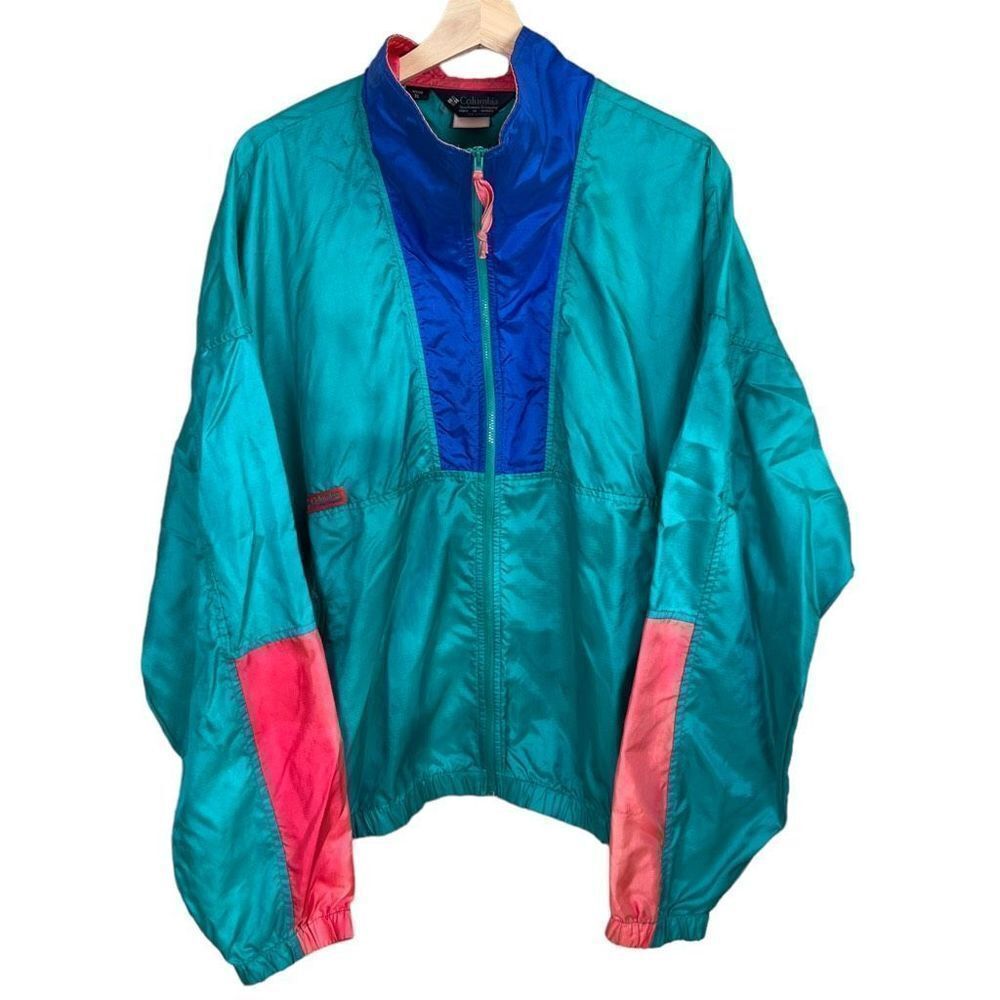 Vintage 90s Columbia Windbreaker Jacket Mens XL
